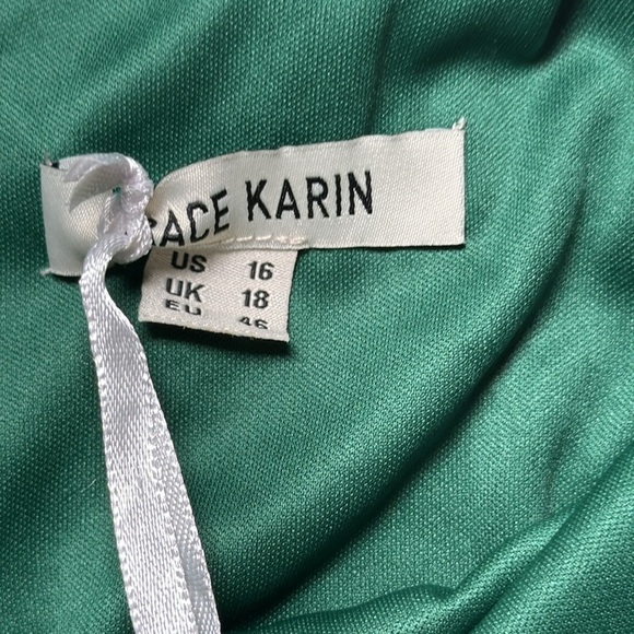 GRACE KARIN Womens Chiffon Dress Flutter Sleeve Party Cocktail Dress Size 16 - Picture 9 of 14